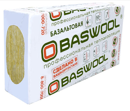 Минеральная вата Baswool (Басвул) Руф Н 100 (1200х600х100) 3 шт (2,16 м2, 0,216 м3) в упаковке